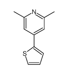 2,6-dimethyl-4-thiophen-2-yl-pyridine结构式