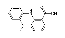 N-(2-ethyl-phenyl)-anthranilic acid结构式