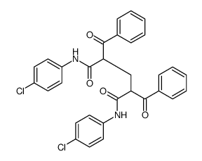 2,4-dibenzoyl-N,N'-bis(4-chlorophenyl)pentanediamide Structure