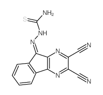 [(Z)-(2,3-dicyanoindeno[1,2-b]pyrazin-9-ylidene)amino]thiourea Structure