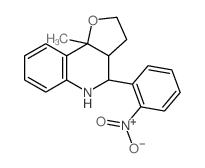 9b-methyl-4-(2-nitrophenyl)-3,3a,4,5-tetrahydro-2H-furo[3,2-c]quinoline结构式