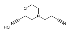 3-[2-chloroethyl(2-cyanoethyl)amino]propanenitrile,hydrochloride结构式