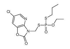 6-chloro-3-[[ethoxy(propylsulfanyl)phosphoryl]sulfanylmethyl]-[1,3]oxazolo[4,5-b]pyridin-2-one Structure