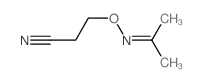 3-(propan-2-ylideneamino)oxypropanenitrile结构式