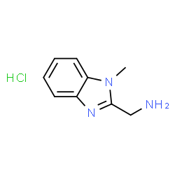 (1-甲基-1H-苯并[d]咪唑-2-基)甲胺二盐酸盐结构式