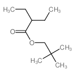 2,2-dimethylpropyl 2-ethylbutanoate结构式