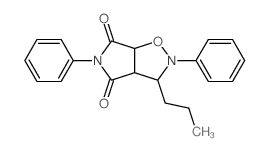 2,5-Diphenyl-3-propyldihydro-2H-pyrrolo[3,4-d]isoxazole-4,6(3H,5H)-dione结构式