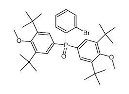bis(3,5-di-tert-butyl-4-methoxyphenyl)-(2-bromophenyl)phosphine oxide Structure