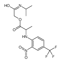 [2-oxo-2-(propan-2-ylamino)ethyl] 2-[2-nitro-4-(trifluoromethyl)anilino]propanoate结构式