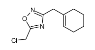 5-(chloromethyl)-3-(cyclohexen-1-ylmethyl)-1,2,4-oxadiazole结构式