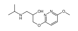 1-(6-methoxypyridazin-3-yl)oxy-3-(propan-2-ylamino)propan-2-ol结构式