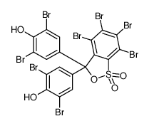 4,4'-(4,5,6,7-Tetrabromo-1,1-dioxido-3H-2,1-benzoxathiole-3,3-diy l)bis(2,6-dibromophenol) Structure