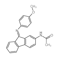 N-[9-(4-methoxyphenyl)iminofluoren-2-yl]acetamide Structure