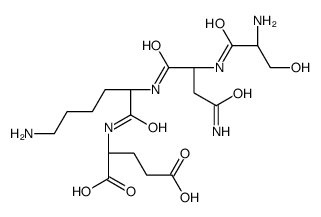 (2S)-2-[[(2S)-6-amino-2-[[(2S)-4-amino-2-[[(2S)-2-amino-3-hydroxypropanoyl]amino]-4-oxobutanoyl]amino]hexanoyl]amino]pentanedioic acid结构式