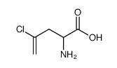 4-chloro-2-amino-4-pentenoic acid Structure