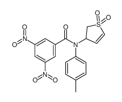 N-(1,1-dioxo-2,3-dihydrothiophen-3-yl)-N-(4-methylphenyl)-3,5-dinitrobenzamide Structure