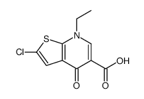 2-Chloro-7-ethyl-4,7-dihydro-4-oxothieno[2,3-b]pyridine-5-carboxylic acid结构式
