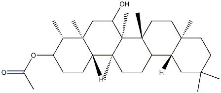 D:A-Friedooleanane-3,7-diol 3-acetate结构式