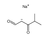 4-methyl-3-oxo-pentanal, sodium enolate结构式