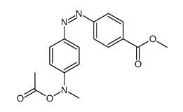 p-[[p-(Acetyloxymethylamino)phenyl]azo]benzoic acid methyl ester结构式