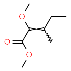 2-Methoxy-3-methyl-2-pentenoic acid methyl ester Structure