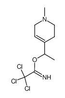 2,2,2-Trichloro-acetimidic acid 1-(1-methyl-1,2,3,6-tetrahydro-pyridin-4-yl)-ethyl ester Structure