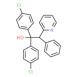 1-Di(4-chlorophenyl)-1-phenyl-2-(2-pyridyl)ethanol structure