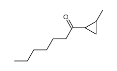 1-(2-methyl-cyclopropyl)-heptan-1-one Structure