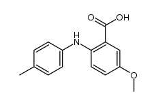 5-methoxy-4'-methyl-N-phenylanthranilic acid结构式