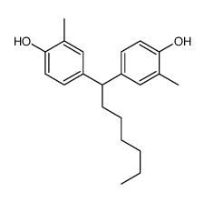 4-[1-(4-hydroxy-3-methylphenyl)heptyl]-2-methylphenol结构式