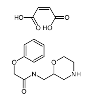 2-(4H-2,3-dihydro-1,4-benzoxazin-3-one-4-ylmethyl)morpholine hydrogen maleate结构式