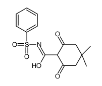 N-(benzenesulfonyl)-4,4-dimethyl-2,6-dioxocyclohexane-1-carboxamide结构式