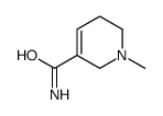 3-Pyridinecarboxamide,1,2,5,6-tetrahydro-1-methyl-(9CI) Structure