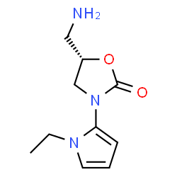 2-Oxazolidinone,5-(aminomethyl)-3-(1-ethyl-1H-pyrrol-2-yl)-,(5S)-(9CI) Structure