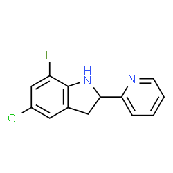 1H-Indole,5-chloro-7-fluoro-2,3-dihydro-2-(2-pyridinyl)-(9CI) Structure