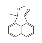2-methoxy-2-methyl-acenaphthenone Structure