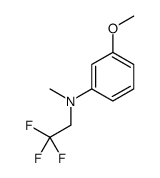 3-methoxy-N-methyl-N-(2,2,2-trifluoroethyl)aniline结构式