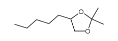 2,2-dimethyl-4-pentyl-[1,3]dioxolane结构式