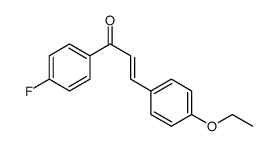 (E)-3-(4-ethoxyphenyl)-1-(4-fluorophenyl)prop-2-en-1-one结构式