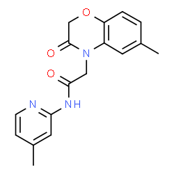 4H-1,4-Benzoxazine-4-acetamide,2,3-dihydro-6-methyl-N-(4-methyl-2-pyridinyl)-3-oxo-(9CI) Structure