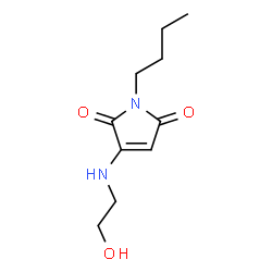 1H-Pyrrole-2,5-dione, 1-butyl-3-[(2-hydroxyethyl)amino]- (9CI) picture