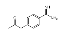 4-(2-oxopropyl)benzenecarboximidamide Structure