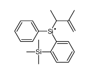 3-methylbut-3-en-2-yl-phenyl-(2-trimethylsilylphenyl)silicon结构式