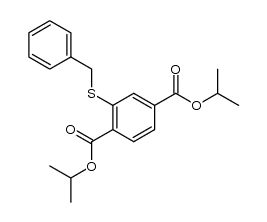 diisopropyl (benzylthio)-terephthalate Structure