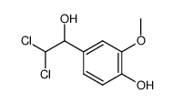 4-(2,2-Dichloro-1-hydroxy-ethyl)-2-methoxy-phenol结构式