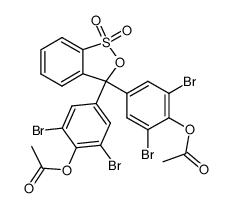 3,3-bis-(4-acetoxy-3,5-dibromo-phenyl)-3H-benz[c][1,2]oxathiol-1,1-dioxide Structure