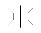 1,2,3,4,5,6-hexamethylbicyclo[2.2.0]hexane结构式