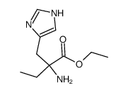 2-amino-2-(1(3)H-imidazol-4-ylmethyl)-butyric acid ethyl ester结构式