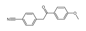 4-(2-(4-methoxyphenyl)-2-oxoethyl)benzonitrile Structure
