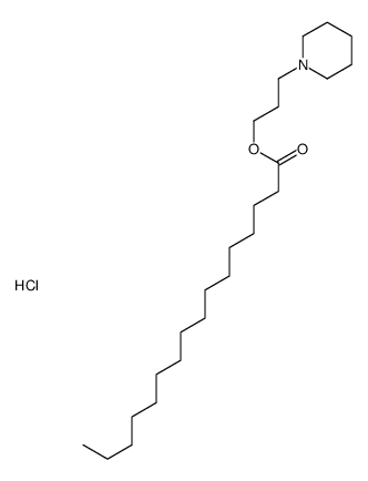 3-piperidin-1-ylpropyl hexadecanoate,hydrochloride Structure